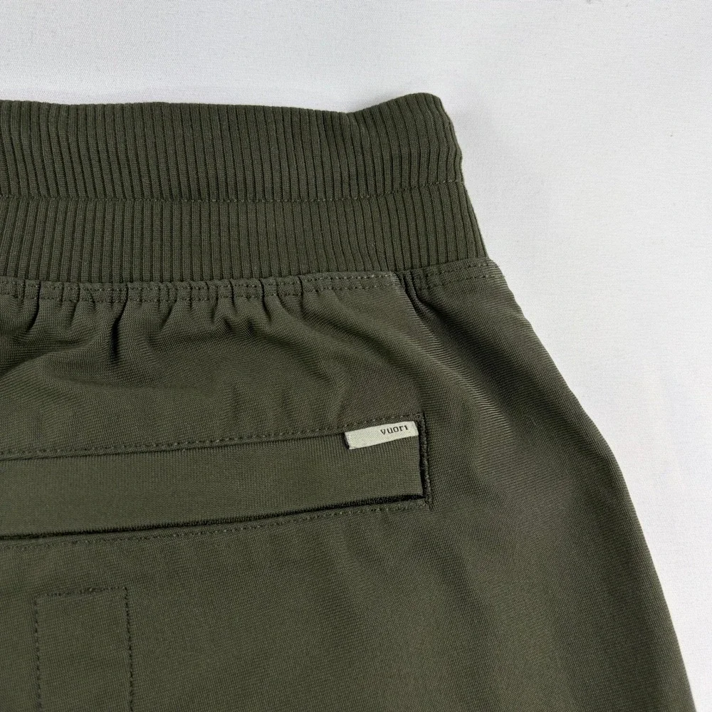 Vuori Meta Jogger Mens Large Army Green Performance Athletic Pants Slim Fit